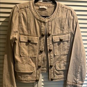 RAMY BROOK Beige/Tan Button-Up Jacket SIZE: SMALL